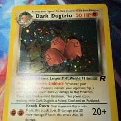 Dark Dugtrio Holo #51 Team Rocket/Rocket Gang Set Excellent Swirl Holo - Image 1