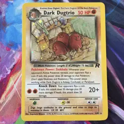Dark Dugtrio Holo #51 Team Rocket/Rocket Gang Set Excellent Swirl Holo - Image 3