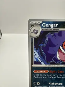 Gengar 057/091 SV: Paldean Fates Pokemon Reverse Holo Foil Rare Pack Fresh - Image 2