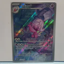 Pokemon Tinkatuff 217/193 SV02 Paldea Evolved Illustration Rare Holo HP 90 - Image 1
