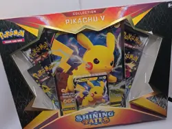 Pokemon TCG Shining Fates Pikachu v Collection Box Factory Sealed - Image 4