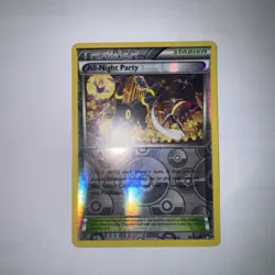All-Night Party 96/122 Pokemon Breakpoint Reverse Holo Uncommon - Image 1