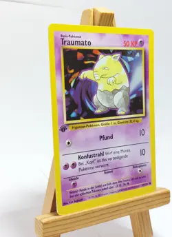 Traumato 49/102 1st Edition Base Set Deutsch Pokemon 1999 - Image 2