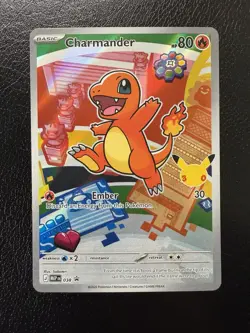 Pokemon TCG Charmander 038 Me: Mega Evolution Promo Holo NM - Image 1