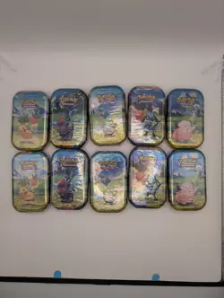 Pokemon TCG Ascended Heroes MINI TIN DISPLAY BOX Factory Sealed 10x Tins - Image 5