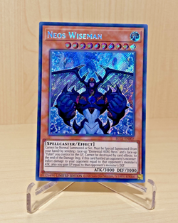 Yugioh / "Neos Wiseman" / BLC1-DE007 / Secret Rare - Image 1