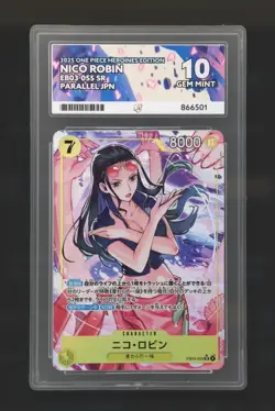 ACE 10 Gem Mint - Nico Robin SR Alternate Art EB03-055 2025 One Piece Japanese - Image 1