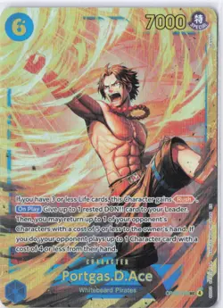 One Piece Card Game Portgas D. Ace OP13-119 SEC Carrying on His Will - English - Image 1