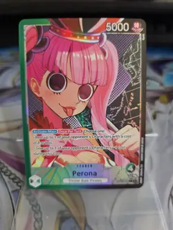 One Piece Perona ALT ART Leader OP06-21 MINT NM English - Image 1