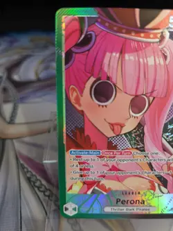 One Piece Perona ALT ART Leader OP06-21 MINT NM English - Image 3