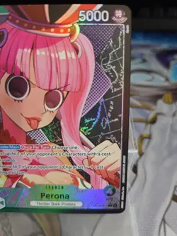 One Piece Perona ALT ART Leader OP06-21 MINT NM English - Image 4