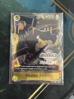 One Piece TCG Regional 2026 Finalist Set of 4 (Zoro/Hack/Mihawk/Pudding) SEALED - Image 1