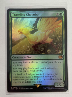Traveling Chocobo Foil Final Fantasy Rare MTG NM - Image 1