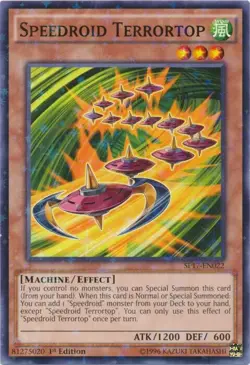 YUGIOH Speedroid Terrortop SP17-EN022 1st edition Starfoil Rare LP - Image 1
