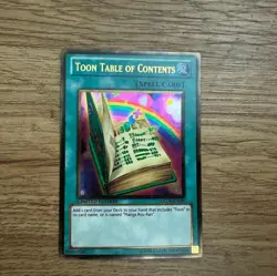Yugioh! LP Toon Table of Contents - GLD4-EN039 - Gold Rare - Limited Edition Lig - Image 1