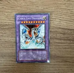 YUGIOH CYBER END DRAGON DP04-EN012 RARE MP - Image 1