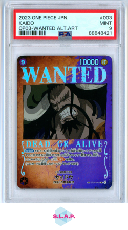 KAIDO ONE PIECE ST04-003 2023 PILLARS OF STRENGTH SR JAPANESE PSA 9 - Image 1