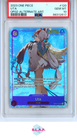 UTA ONE PIECE OP02-120 2023 OP02 ALTERNATE ART ENGLISH PSA 10 - Image 1