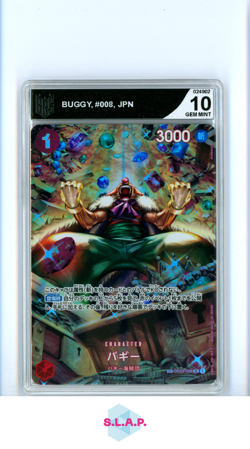 BUGGY ONE PIECE OP03-008 2024 OP03 ALTERNATE ART JP CGS 10 - Image 1