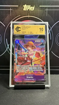 CARTE ONE PIECE SHANKS OP13-065 SUCCESSEURS CCC 10 PARFAIT FR GOLD LABEL ALT ART - Image 1