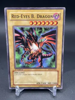 Red-Eyes B. Dragon SD1-EN002 Yugioh TCG Card 1st Edition - Image 1