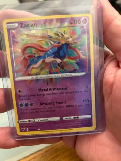 Pokemon TCG Zacian Vivid Voltage Holo Card 082/185 Rare NM/M Condition - Image 2