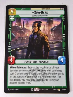 Star Wars Unlimited Legends of the Force Sifo-Dyas (Rare) - We Combine Ship - Image 1