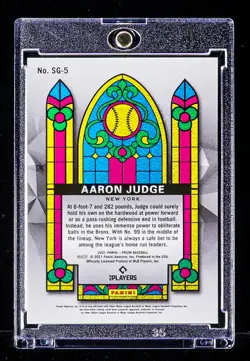 Aaron Judge RARE REFRACTOR PRIZM INVESTMENT CARD New York Yankees SP - Image 2