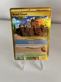 Pokemon TCG Beach Court 263/182 Holo Rare Scarlet And Violet Paradox Rift Mint - Image 1