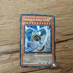 YUGIOH WINGED KURIBOH LV10 CRV-EN005 1ST ULTRA HP HEAVY PLAYED - Image 1