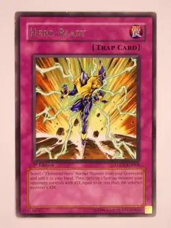 Yugioh- 1X Hero Blast - Rare - 1st Edition - LODT-EN064 - Lightly Played - Image 1