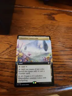 Magic: The Gathering Abundant Countryside Rare Land Extended Art Regular Card 42 - Image 1