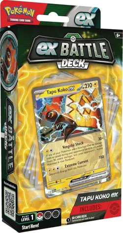 Pokemon TCG Tapu Koko ex Battle Deck (Ready-to-Play 60-Card Deck) New & Sealed - Image 1