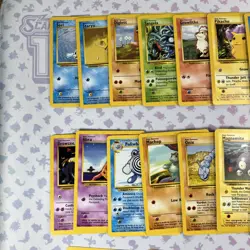 Lot of 37 Pokemon Base Set Cards Non Holo Collection Vintage WotC LP/NM #47 - Image 2