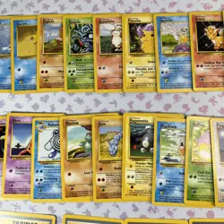 Lot of 37 Pokemon Base Set Cards Non Holo Collection Vintage WotC LP/NM #47 - Image 3