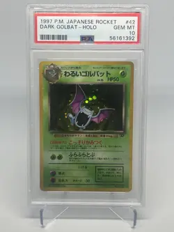 Dark Golbat Rocket Gang Holo (Japanese) PSA 10 No.42 Pokemon Card - Image 1