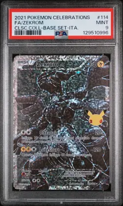 Pokemon Card Italian - Zekrom & Reshiram 25th #114/113 - Gran Festa - PSA 9 - - Image 4