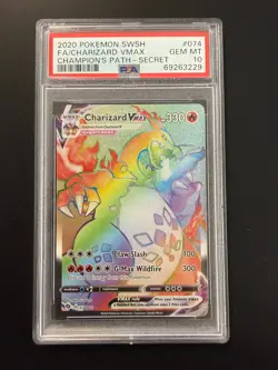 Pokemon Card English - Charizard Vmax Hyper #074 - Champion's Path - PSA 10 - Image 2