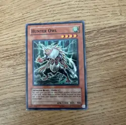 Yugioh Hunter Owl GX03-EN002 Super Rare LP - Image 1