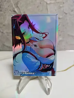 Aki Izayoi Trading Card Waifu Goddess Story Anime Girl holo Karte Manga Full Art - Image 1