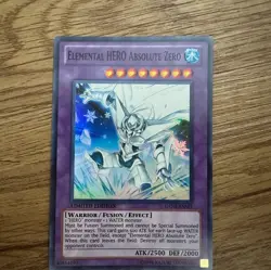 *** ELEMENTAL HERO ABSOLUTE ZERO *** (LP) SUPER RARE GENF-ENSE1 YUGIOH! - Image 1