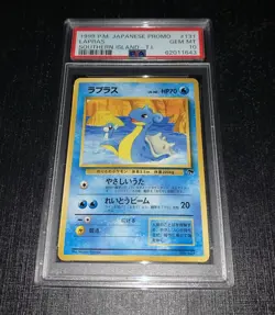 1999 Pokemon Japanese PSA 10 Southern Islands Lapras Promo Card Tropical Island - Image 1