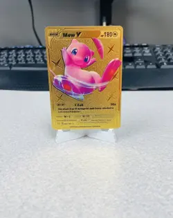 Pokemon Mew V 069/189 Gold Foil Fan Art Card - Image 1