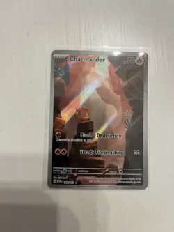 Pokemon TCG Scarlet & Violet Charmander Holo Card 168/165 NM/M Condition - Image 1