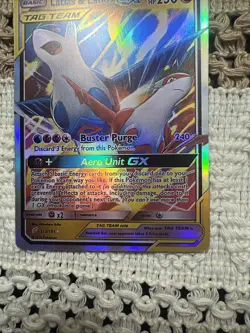 Pokemon TCG Latias & Latios GX 250 HP Sm-Team Up 113/181 Ultra Rare Holo Card - Image 2