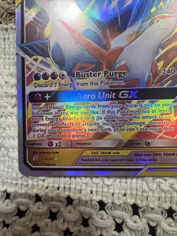 Pokemon TCG Latias & Latios GX 250 HP Sm-Team Up 113/181 Ultra Rare Holo Card - Image 3