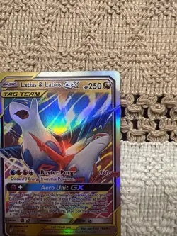 Pokemon TCG Latias & Latios GX 250 HP Sm-Team Up 113/181 Ultra Rare Holo Card - Image 5