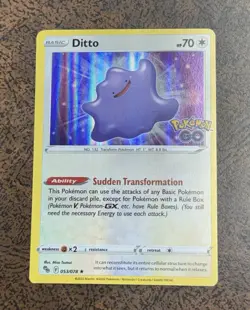 Ditto 053/078 Pokemon Go Rare Holo Pokemon Card^ - Image 1