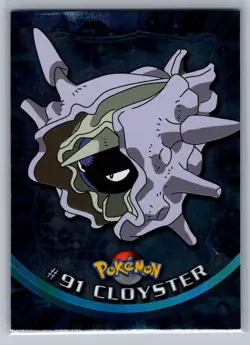 Cloyster #91 Topps Pokemon Card - Foil - Blue Logo - NM - Image 1