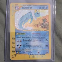 Pokemon Vaporeon H31/H32 Skyridge Holo Rare 70 HP 40 10 Attack Card - Image 1